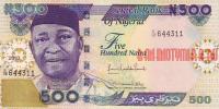 Купить банкноты Нигерийская найра. Банкноты, боны, бумажные деньги Нигерии. 500 найр. 2010 год. UNC