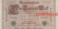 Купить банкноты Банкноты Германии - 1000 марок. 1910 год.