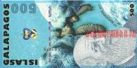 Купить банкноты Пластиковые деньги. Банкноты, боны, купюры Галапагосских островов 500 новых сукре. 2011 год.