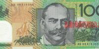 Купить банкноты Австралийский доллар. Банкноты, боны Австралии. Пластиковые деньги. 100 долларов. ND. UNC.
