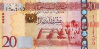 Купить банкноты LYD20-020 Ливия. 20 динаров. ND. UNC