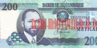Купить банкноты Мозамбик. 200 метикалов. 2006 год. UNC