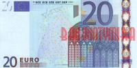 Купить банкноты EUR20-012 20 евро. Франция. 2002 год. UNC