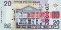 Купить банкноты SRD20-020 Суринам. 20 долларов. ND. UNC