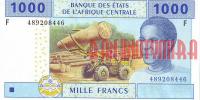 Купить банкноты XAF1K-057 Экваториальная Гвинея. 1000 франков КФА. 2002 год. UNC