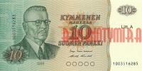 Купить банкноты FIM10-005 Финляндия. 10 марок. 1980 год. UNC