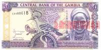 Купить банкноты GMD50-010 Гамбия. 50 даласи. ND. UNC