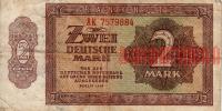 Купить банкноты DEE2-008 Германия. 2 марки. 1948 год. VG