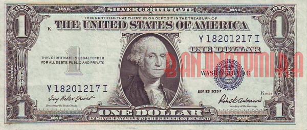 Купить банкноты Американский доллар. USD1-074 США. 1 доллар. 1935 год. VF+