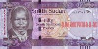Купить банкноты Южносуданский фунт. Банкноты, боны, бумажные деньги Южного Судана. 50 фунтов. 2011 год. UNC