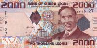 Купить банкноты Банкноты, купюры, боны, бумажные деньги Сьерра-Леоне. 2000 леоне. 2010 год. 