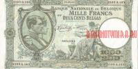Купить банкноты Бумажные деньги. Бельгия. 1000 франков. 1943 год.