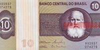 Купить банкноты Бумажные деньги, банкноты, боны Бразилии 10 крузейро