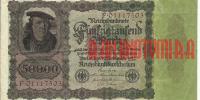 Купить банкноты Германия. 50000 марок. 1923 год. F-VF