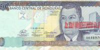 Купить банкноты Гондурас. 50 лемпир. 2008 год. UNC