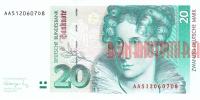 Купить банкноты DEM20-268 Германия. 20 марок. 1991 год. UNC