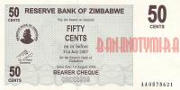 Купить банкноты ZWD05-067 Зимбабве. 50 центов. 2006 год. UNC
