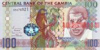 Купить банкноты Банкноты, боны, бумажные деньги Гамбии. 100 даласи. (2006 год). 