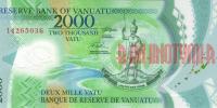Купить банкноты VUV2K-008 Вануату. 2000 вату. Пластик. 2014 год. UNC