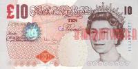 Купить банкноты Великобритания. 10 фунтов. 2000 год.